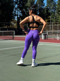 Purple Silhouette Seamless Leggings