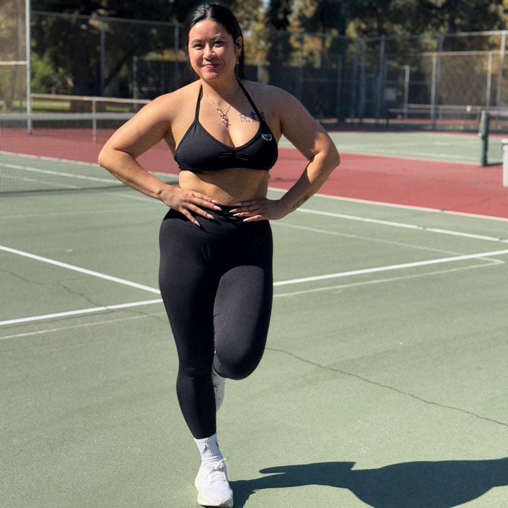 Black Silhouette Seamless Leggings